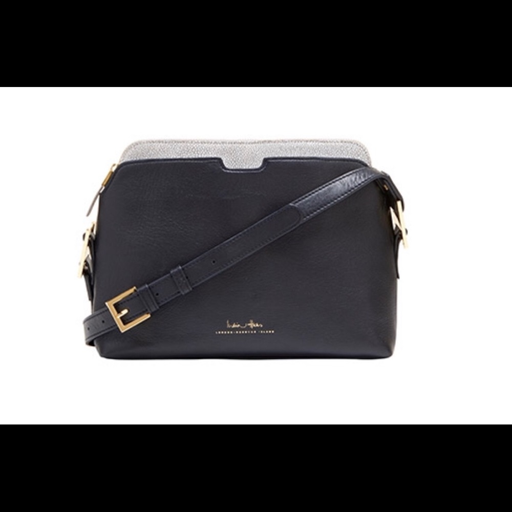 India Hicks Maddison May black shell bag